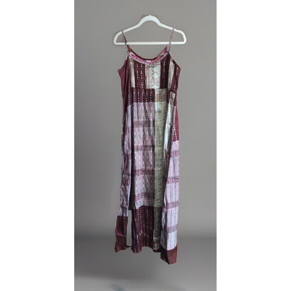 Unbranded Silk Side Slit Maxi Dress Size Medium - Picture 1 of 12